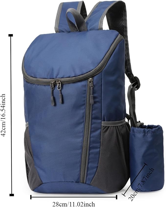 Portable Foldable Backpack Folding Mountaineering Bag, Ultralight Outdoor - Image 2