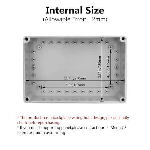 LeMotech Junction Box IP67 Waterproof Dustproof Electrical Box Project Box DIY - Image 3