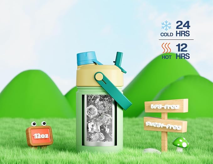 12 oz Kids Insulated Water Bottle - Image 3