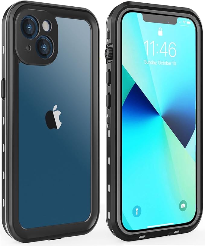 for iPhone 13 Case Waterproof Shockproof Dustproof Full-Body Sturdy by Dewfoam