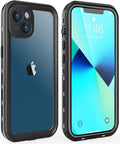 for iPhone 13 Case Waterproof Shockproof Dustproof Full-Body Sturdy by Dewfoam