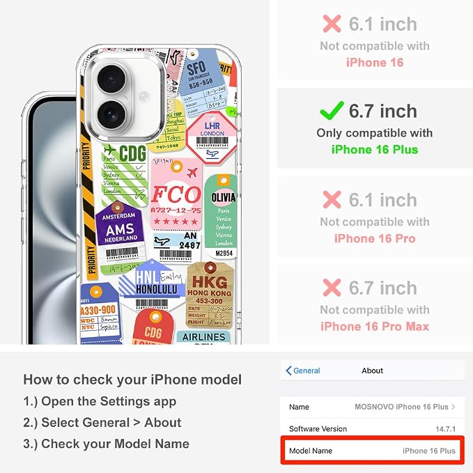 MOSNOVO Case for iPhone 16 Plus - Image 2