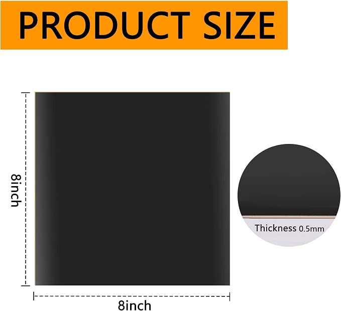Adnee 2 Pcs Pond Liner Repair Patch-8 x 8 Inches Self-Adhesive EPDM Liner - Image 2