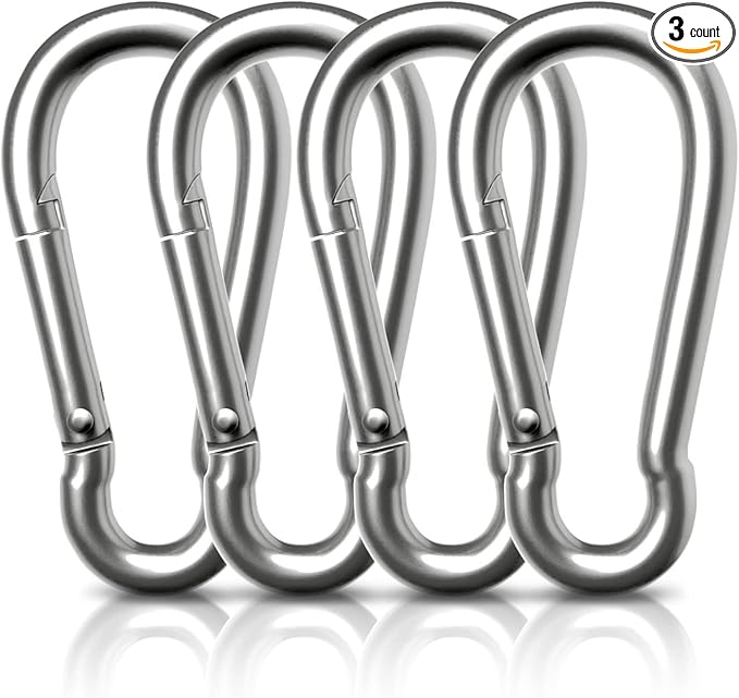 AUTMATCH Carabiner Clips, 4 Pack by AUTMATCH
