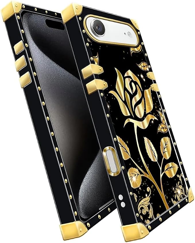 for iPhone 17 Air Case Luxury Golden Decoration - Image 3