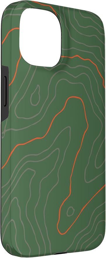 Backcountry Topo Guide Orange Lines Topographical Map Case - Image 3