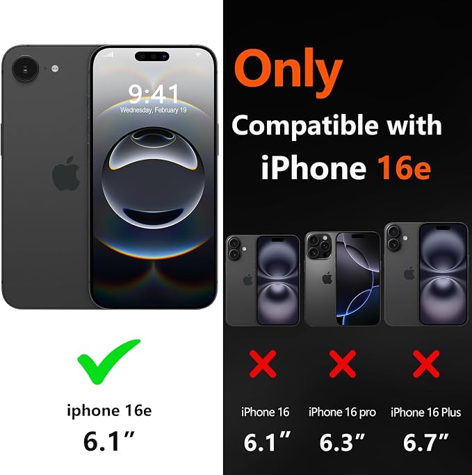 for iPhone 16e Case Heavy Duty Protection Phone Case Cover - Image 2