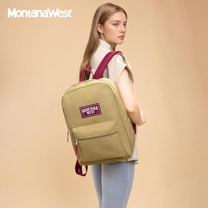 Montana West Backpack for Women Men 2 PCS Lightweight College Bookbags Casual - Image 7