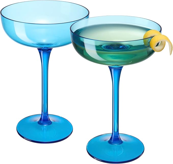 Acrylic Shatterproof Martini, Champagne & Cocktail Unbreakable Glasses | Set of - Image 4
