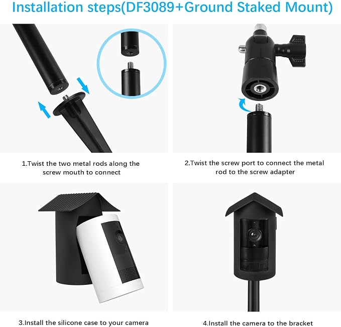 Security Camera Ground Stake Heavy Duty Stand Mount - Image 4