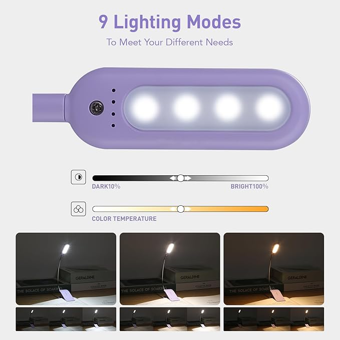VAVOFO Rechargeable Book Light for Reading in Bed Kids, 7 LED Reading Light - Image 3