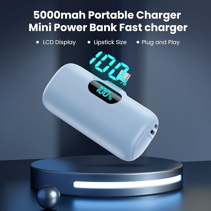 Mini Portable Charger 5000mAh Power Bank, 3A PD USB C Cell Phone Portable Power - Image 6