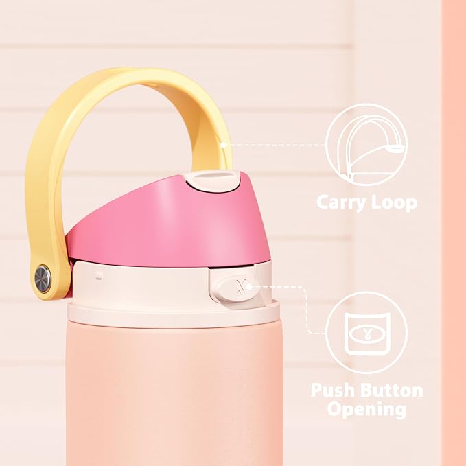 24 oz Insulated Water Bottle for Women: Meoky Stainless Steel Metal Water Bottle - Image 5