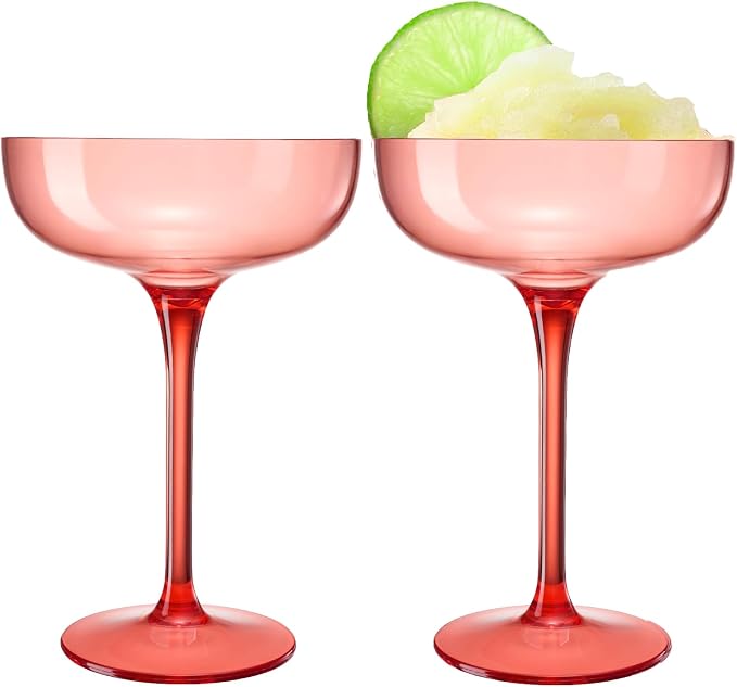Acrylic Shatterproof Martini, Champagne & Cocktail Unbreakable Glasses | Set of by Khen