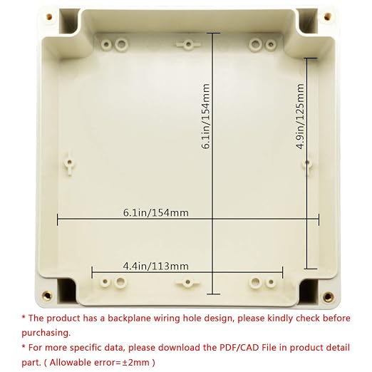 LeMotech ABS Plastic Junction Box Dustproof Waterproof IP65 Electrical - Image 5