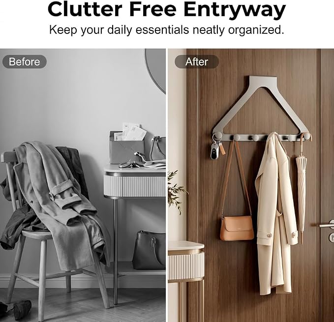 Over-The-Door Hanger Organizer, 2026 New Modern Over Door Hook, Heavy Duty Door - Image 5