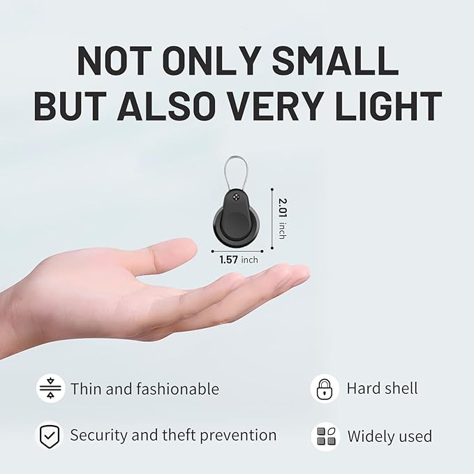Waterproof for AirTag Holder 1st/2nd 4 Pack Lock Case Keychain for Apple - Image 3