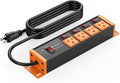 CCCEI Heavy Duty Surge Protector Power Strip 20 Amp Individual Switches. 6FT 12 by CCCEI