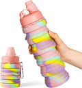 Collapsible Water Bottles for Travel, Foldable Sports Water Bottle for Kids by MAKERSLAND
