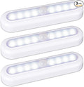 STAR-SPANGLED 3 Pack 7” Motion Sensor Lights Indoor Battery Operated, Stick on by STAR-SPANGLED
