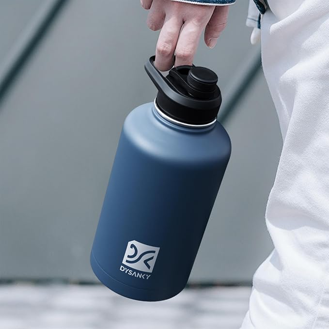 DYSANKY 64 oz Insulated Water Bottle | Upgraded Thickened Stainless Steel Water - Image 7