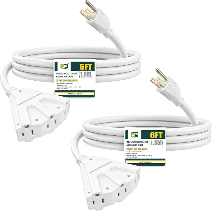 EP 2 Pack 6 Ft Outdoor Extension Cord by ENERGYPRO