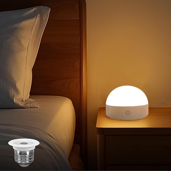 BLUEYE 4Packs Rechargeable Light Bulbs, Remote Control, 7W 350LM, E26 Detachable - Image 2