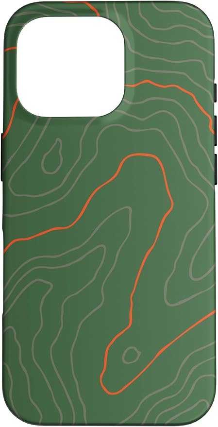 Backcountry Topo Guide Orange Lines Topographical Map Case by Unknown