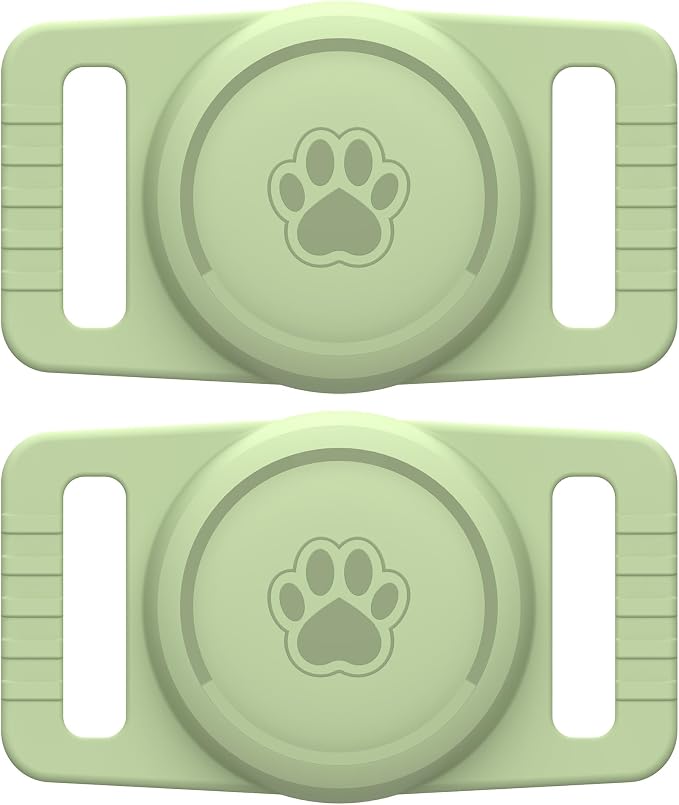 GOCII for Airtag Dog Collar Holder 2 Pack, Waterproof Dog Collar Holder for by GOCII