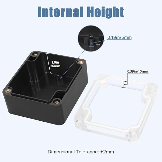 LeMotech Junction Box with Clear Cover IP65 Waterproof Project Box Dustproof - Image 3