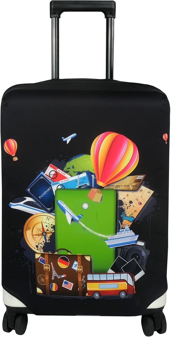 Explore Land Luggage Cover Suitcase Protector Fits 23-26 Inch Case by ExploreLand