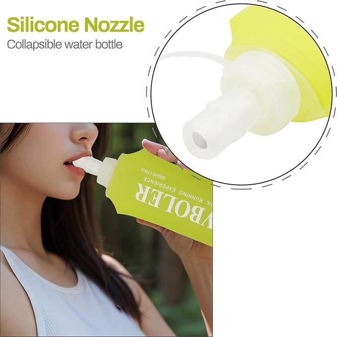 Soft Flask Running Bottles Collapsible Water Bottle Foldable - Image 5