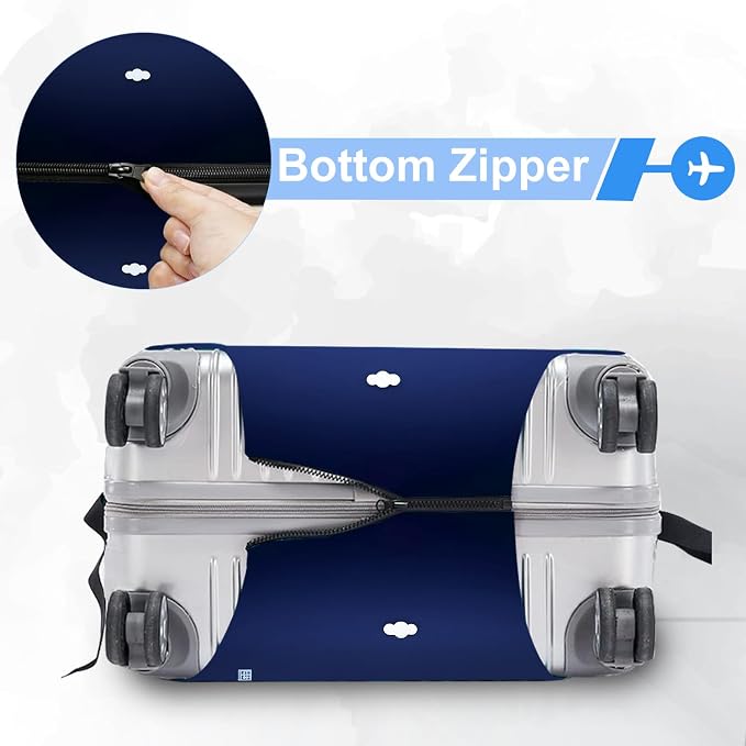 ANNA QUEEN Travel Globe Airplane Luggage Cover -Stretchable Airplane Suitcase - Image 5