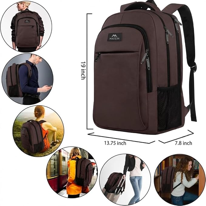 MATEIN Laptop Backpack, Extra Large TSA Friendly 17.3 Inch Travel Computer - Image 5