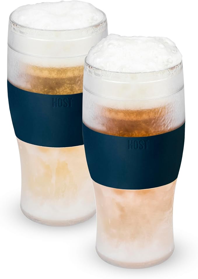 Host Freeze, Frozen Mugs, Freezable Pint Set, Beer Keep Your Drinks Cold by HOST