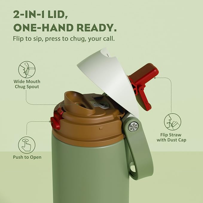 POWCAN 18 oz Insulated Water Bottle - Image 2