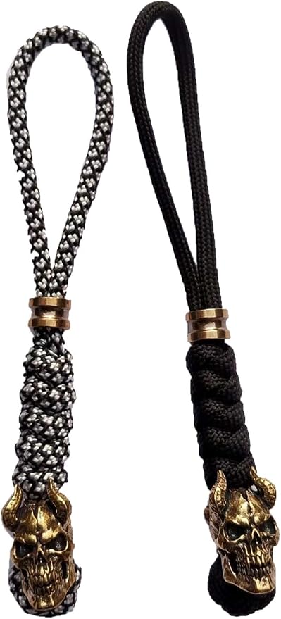 Knife Lanyards with Brass Beads, Paracord Lanyard, Tactical Lanyard by bralafia