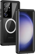 Lanhiem Magnetic for Samsung Galaxy S23 Ultra Case, IP68 Waterproof Dustproof by LanhiemHome