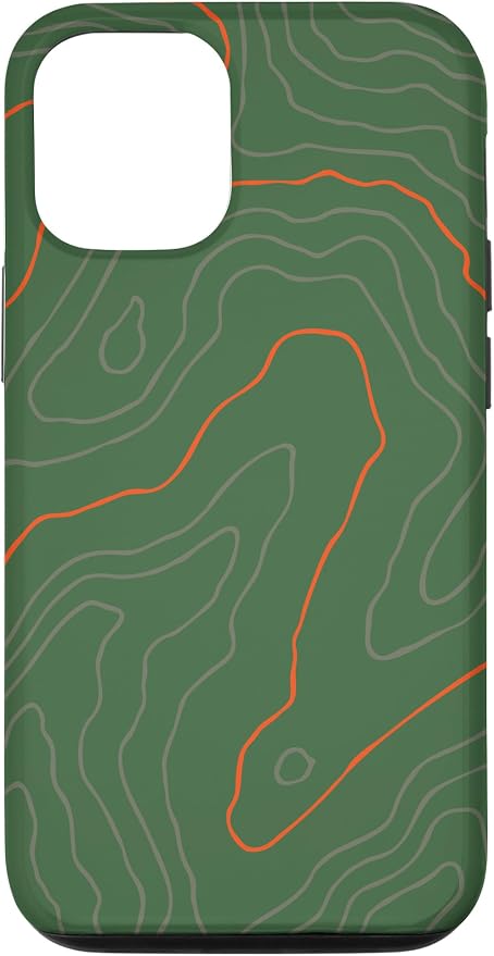 Backcountry Topo Guide Orange Lines Topographical Map Case by Unknown