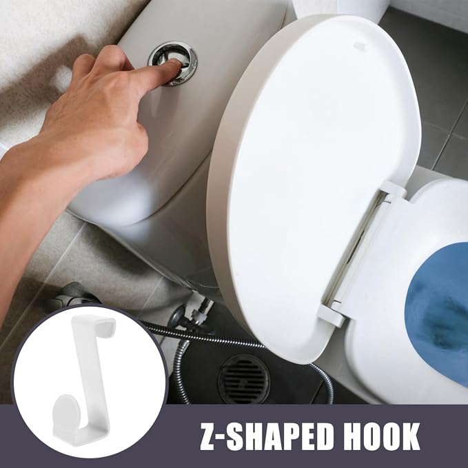 2Pcs Potty Seat Hooks, Washer Specific Z-Shaped Toilet Storage Hooks - Image 9