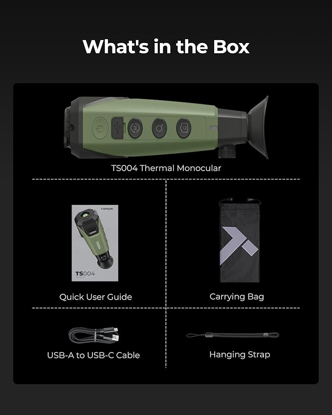 TOPDON TS004 Thermal Imaging Monocular, 320 x 240 TISR 256 x 192 IR Resolution - Image 6