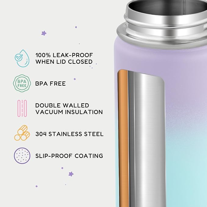 Fijinhom 12oz Water Bottle for School, Water Bottles - Image 3