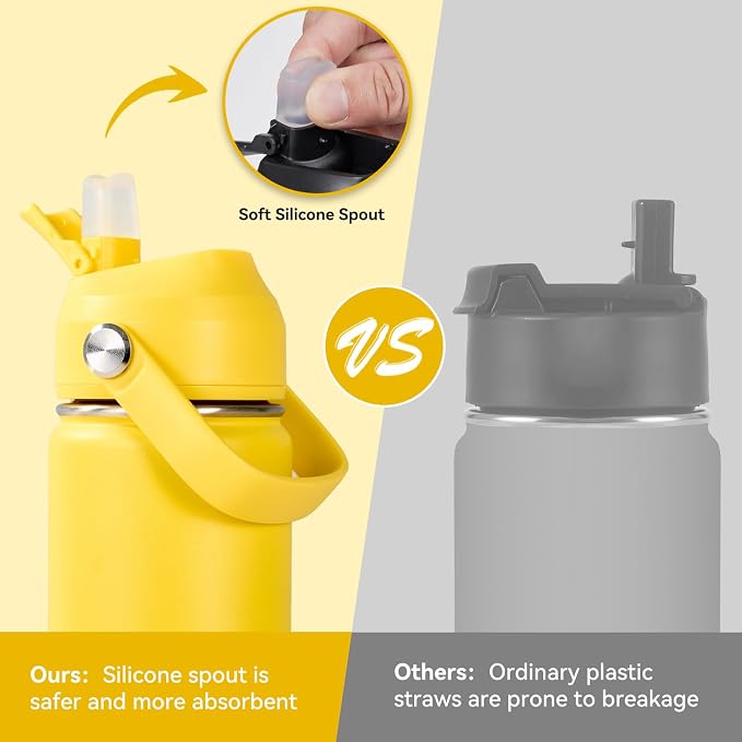Fijinhom 24oz Insulated Stainless Steel Water Bottle, Wide Mouth Double Wall - Image 5