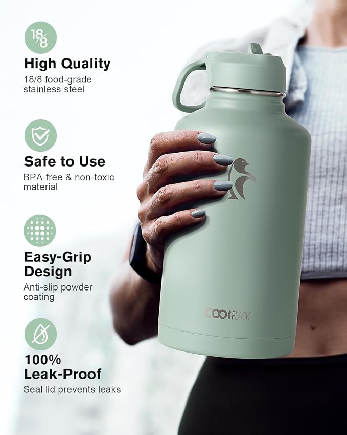 Coolflask Water Bottle 32 oz Insulated - Image 2