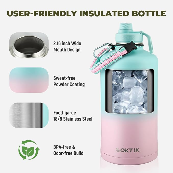 COKTIK 128oz Insulated Water Bottle - Image 2