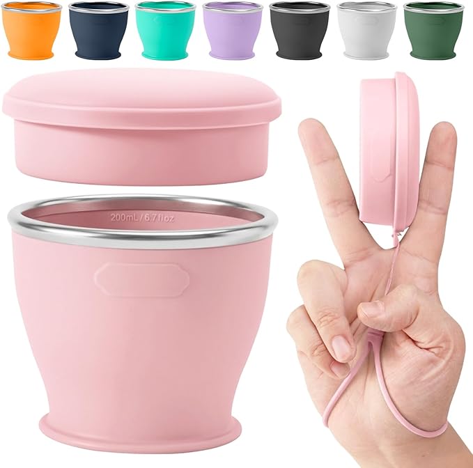 Collapsible Travel Cup, BPA-Free Reusable Water Cup, Lightweight Drinking Cups by SINYON