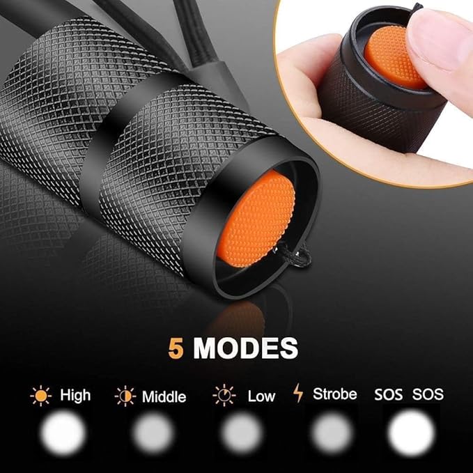 Pocketman LED Tactical Flashlight Super Bright LED Flashlights Portable Outdoor - Image 5