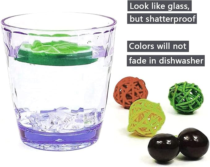 10 Oz Unbreakable Tritan Drinking Glasses Shatterproof Acrylic Glasses - Image 8