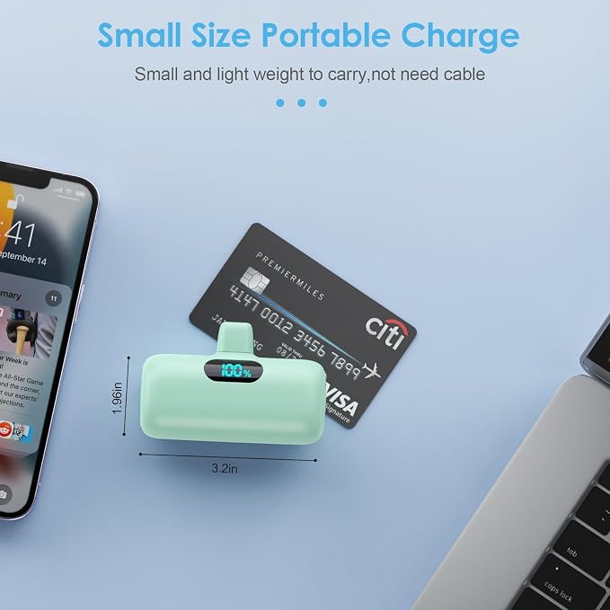 Mini Portable Charger USB C Power Bank, Upgraded 5000mAh PD Fast Charging - Image 4