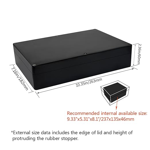 LeMotech Electrical Box ABS Plastic Project Box IP65 Waterproof Junction Box - Image 2